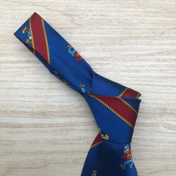 Disney Collection Silk Tie Royal Blue/Red!